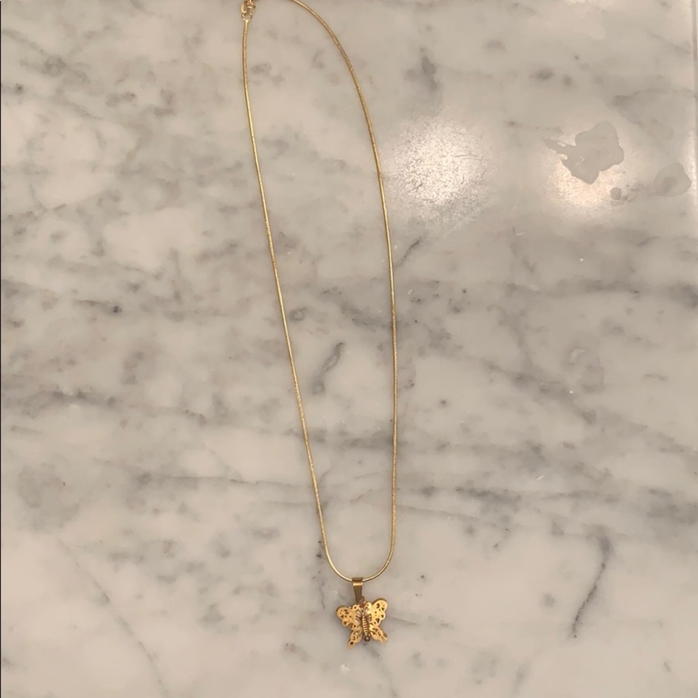 Gold Butterly Necklace